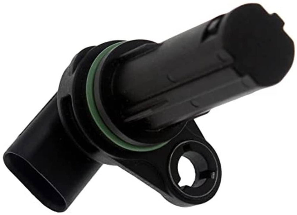 Black crankshaft position sensor with green seal ring and mounting loop connector