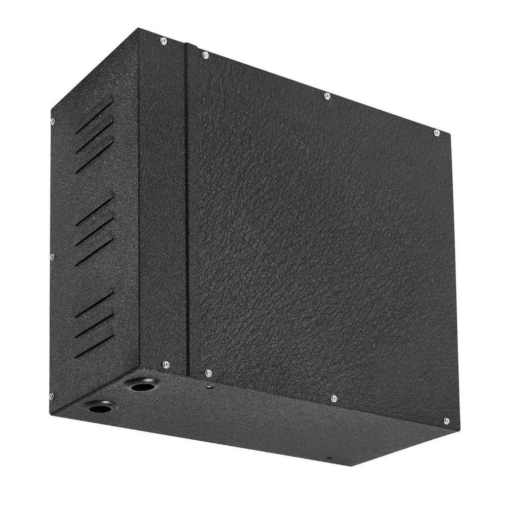 Steam generator controller unit, matte black housing with mounting screws and side vents