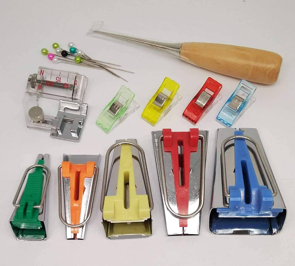 RivetOak HONEYSEW Single Double Fold Bias Tape Maker Tool Kit Set Fabric Jelly set 2