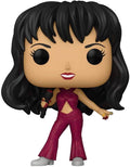 Selena Funko Pop! Rocks figurine with black bob hair and burgundy glitter outfit