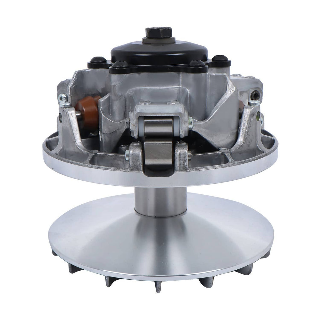 Drive pulley clutch primary assembly with silver housing and black top, single unit