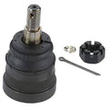 Front suspension ball joint with black boot, threaded stud, and included parts