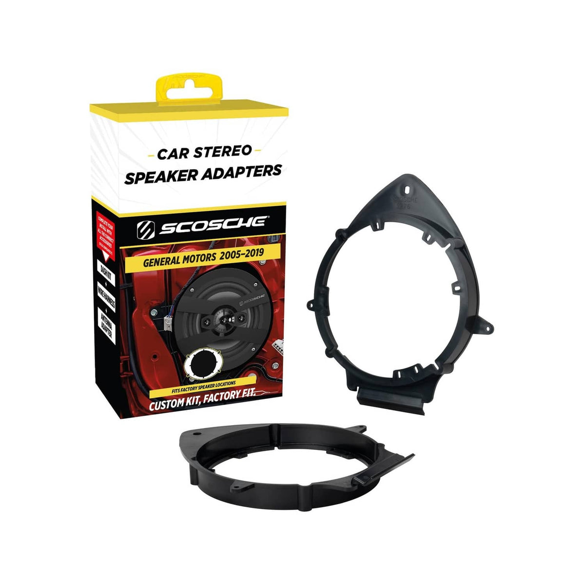 RivetOak Scosche SAGMHR634 6.5”-6.75” Speaker Adapters Compatible with Select 2005-20...