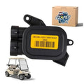 Black MCOR 4 throttle potentiometer with yellow label and mounting ports