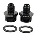 AN6 to AN10 ORB male O-ring fuel line fitting set with two rubber O-rings (2 pcs)
