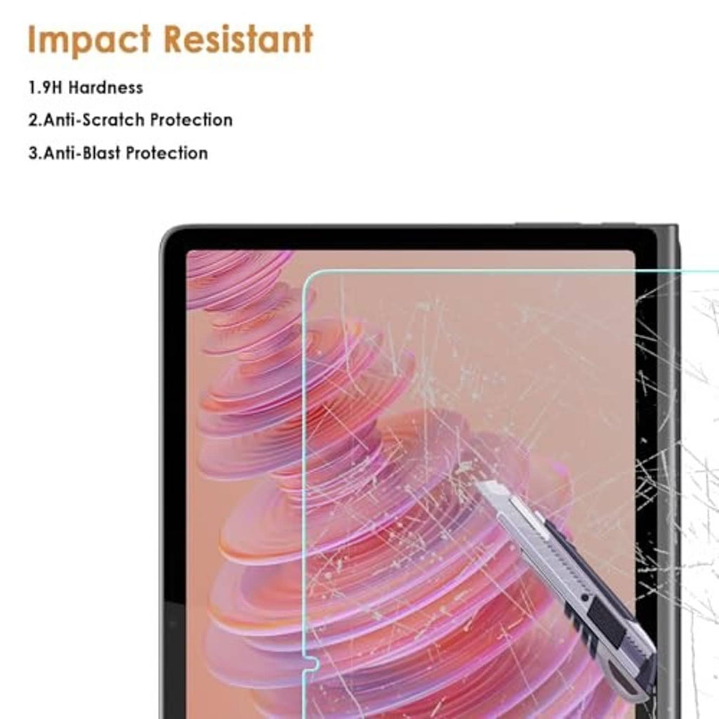 Clear tempered glass screen protector, impact-resistant with anti-scratch