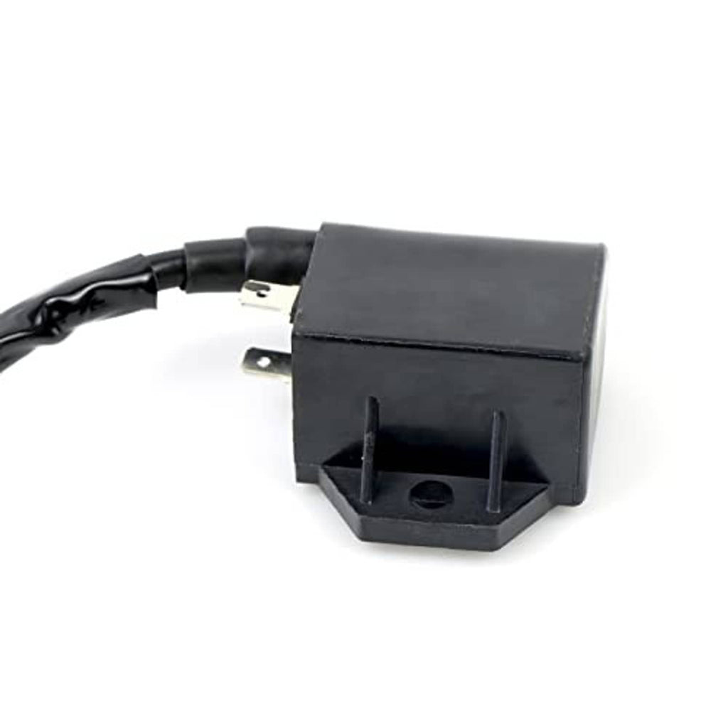 Ignition coil module with mounting tabs and black wiring connector