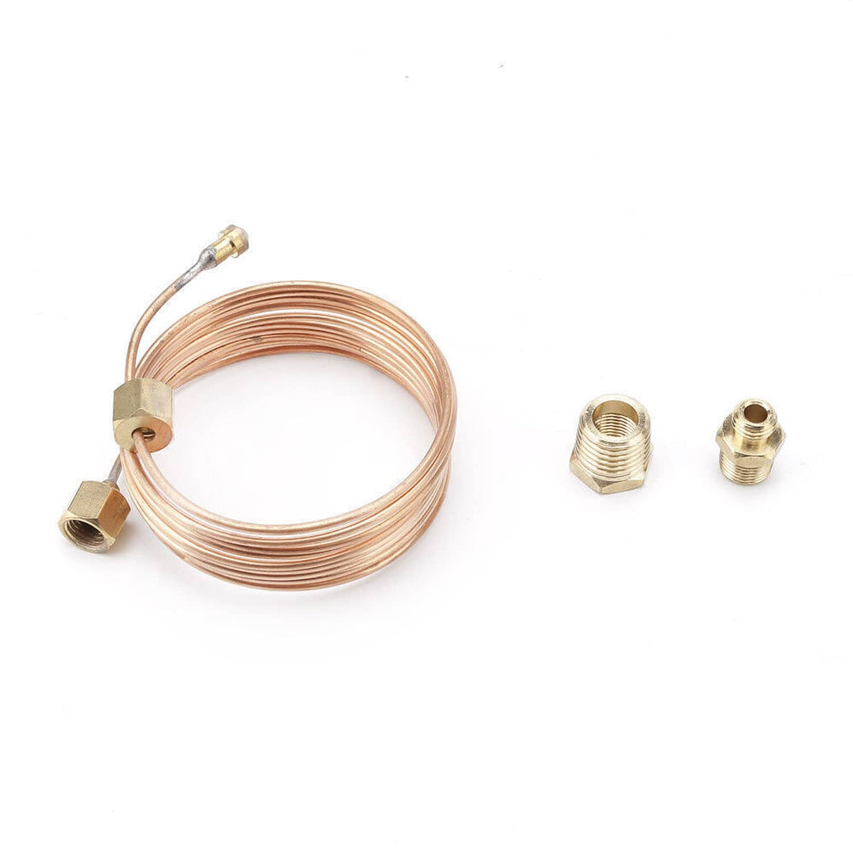 Copper gauge tubing kit with brass fittings and connectors