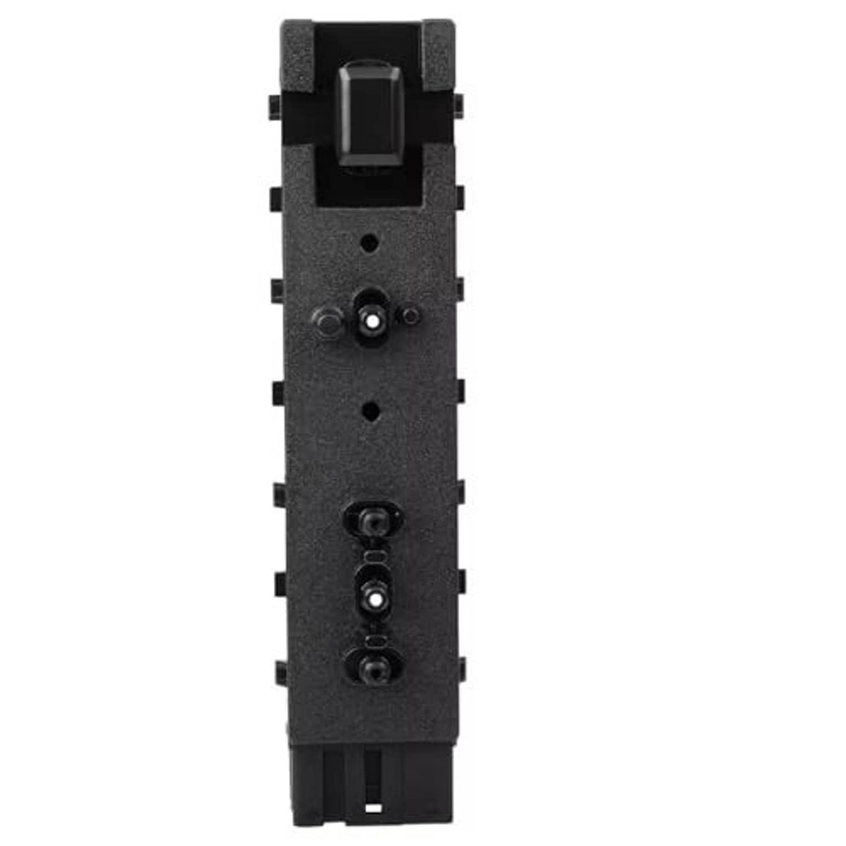 Power seat switch assembly, black vertical module with top latch and control openings