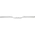 Silver square tube boat trailer crossmember with V-bend profile, 3x3 inch size