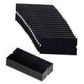 Pre-cut black felt squeegee edge replacement strips, stacked set