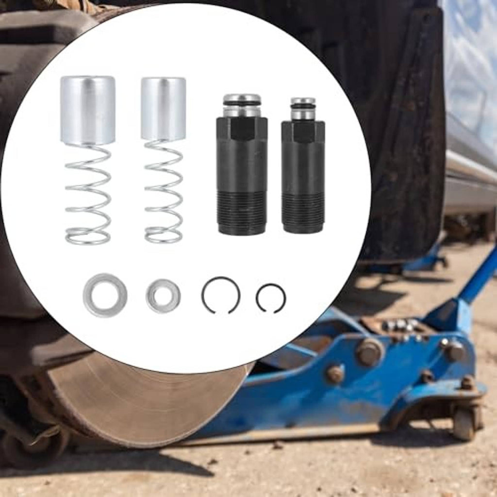 Floor jack piston replacement kit: two plungers, two spring cylinders, and O-ring seals