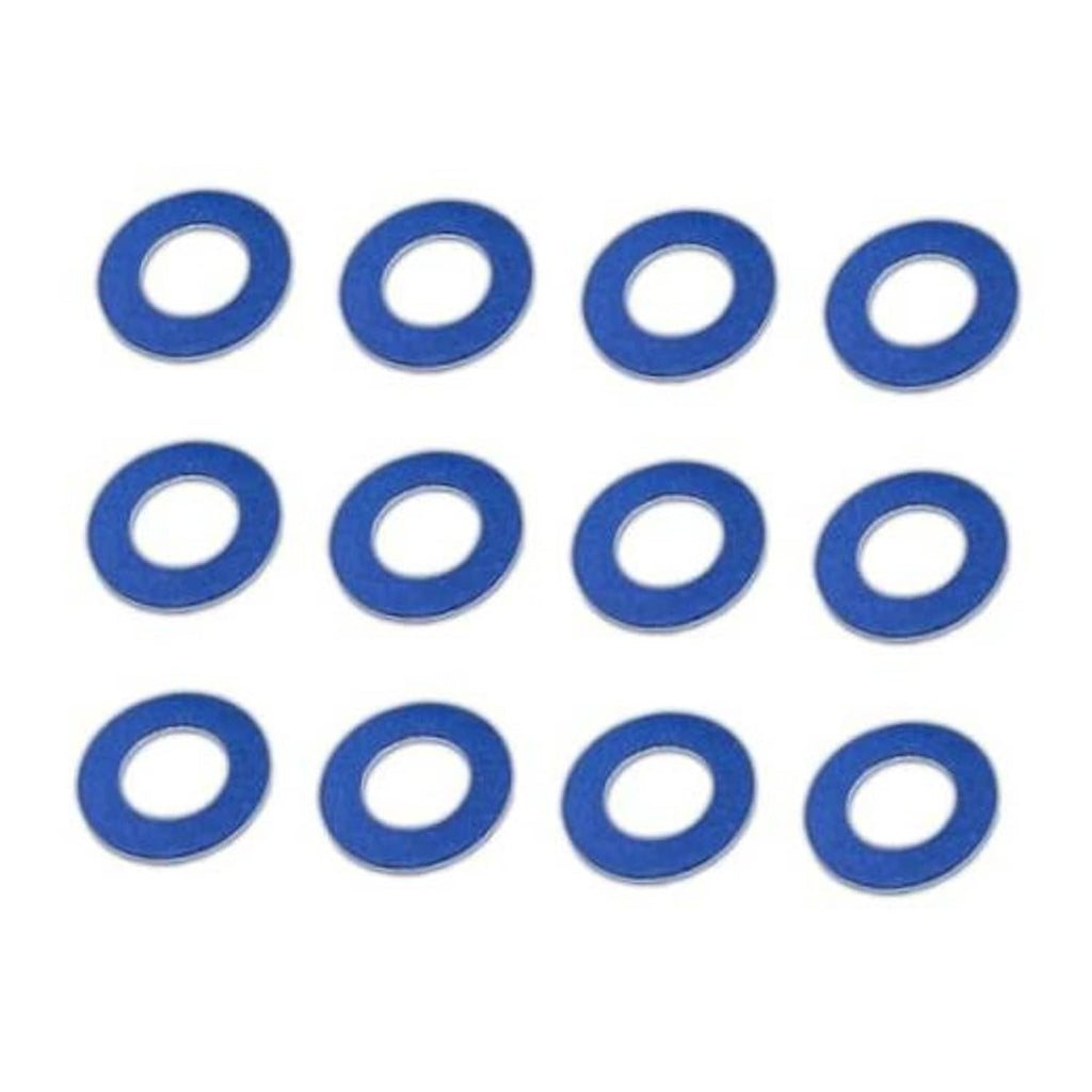 Blue oil drain plug gasket washers, 12mm inner diameter, set of 12