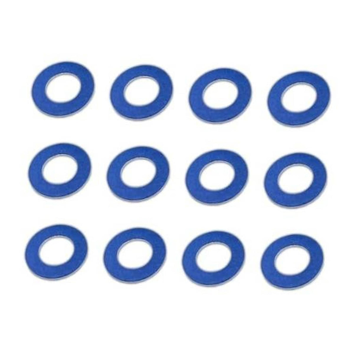 Blue oil drain plug gasket washers, 12mm inner diameter, set of 12