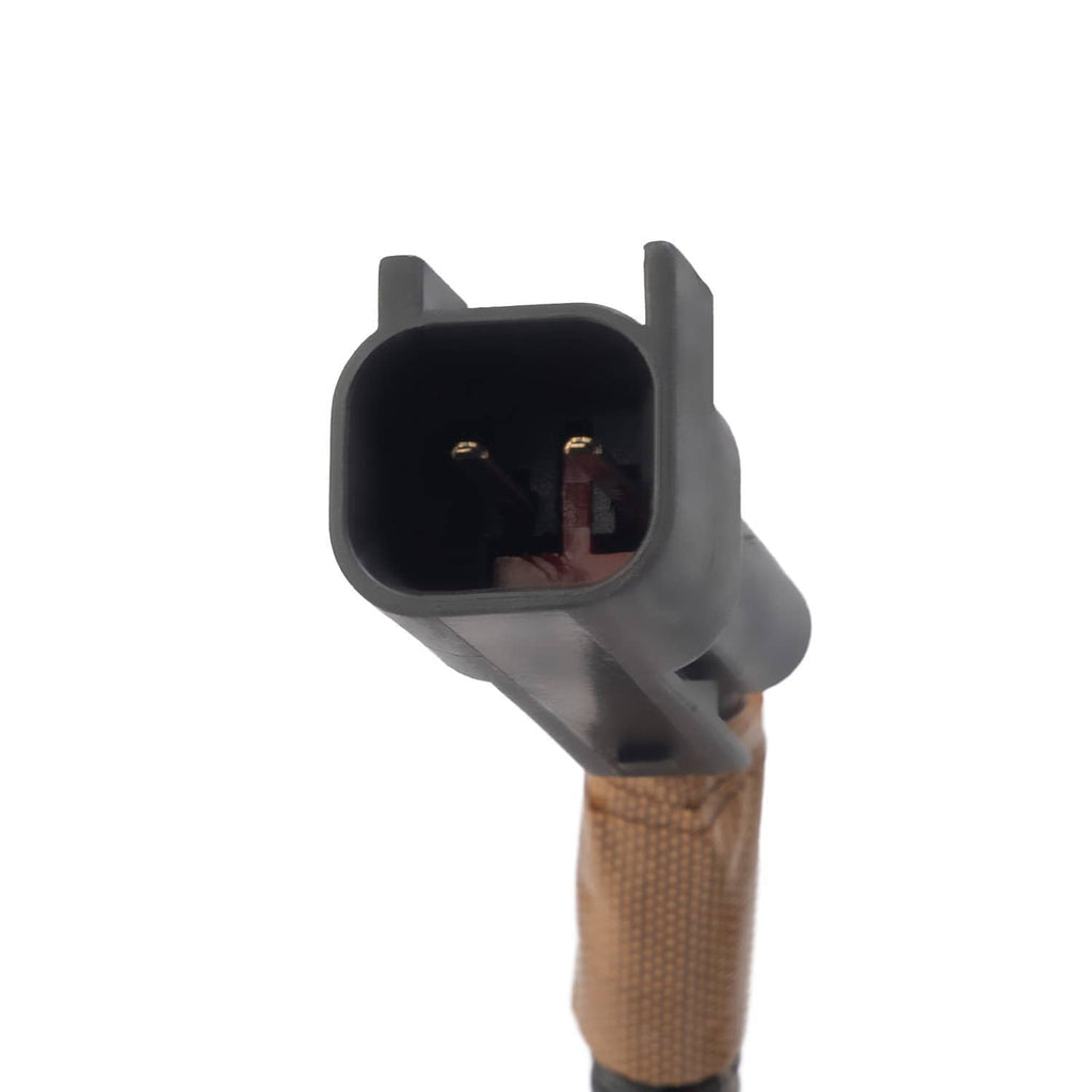 Rear axle differential carrier with coupling unit, electrical connector pigtail on black sensor plug