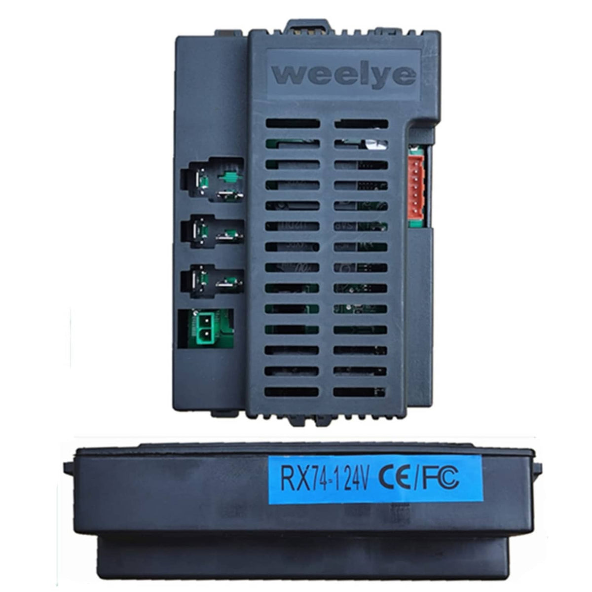 Weelye RX74 24V control box receiver with side ports and wiring connectors