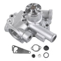 Engine water pump with gasket and O-ring kit, silver metal housing
