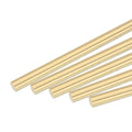 Brass solid round rod stock, 4mm diameter, 305mm long (5-pack)