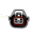 Crankshaft position sensor connector, 2-pin plug with gray housing and red seal