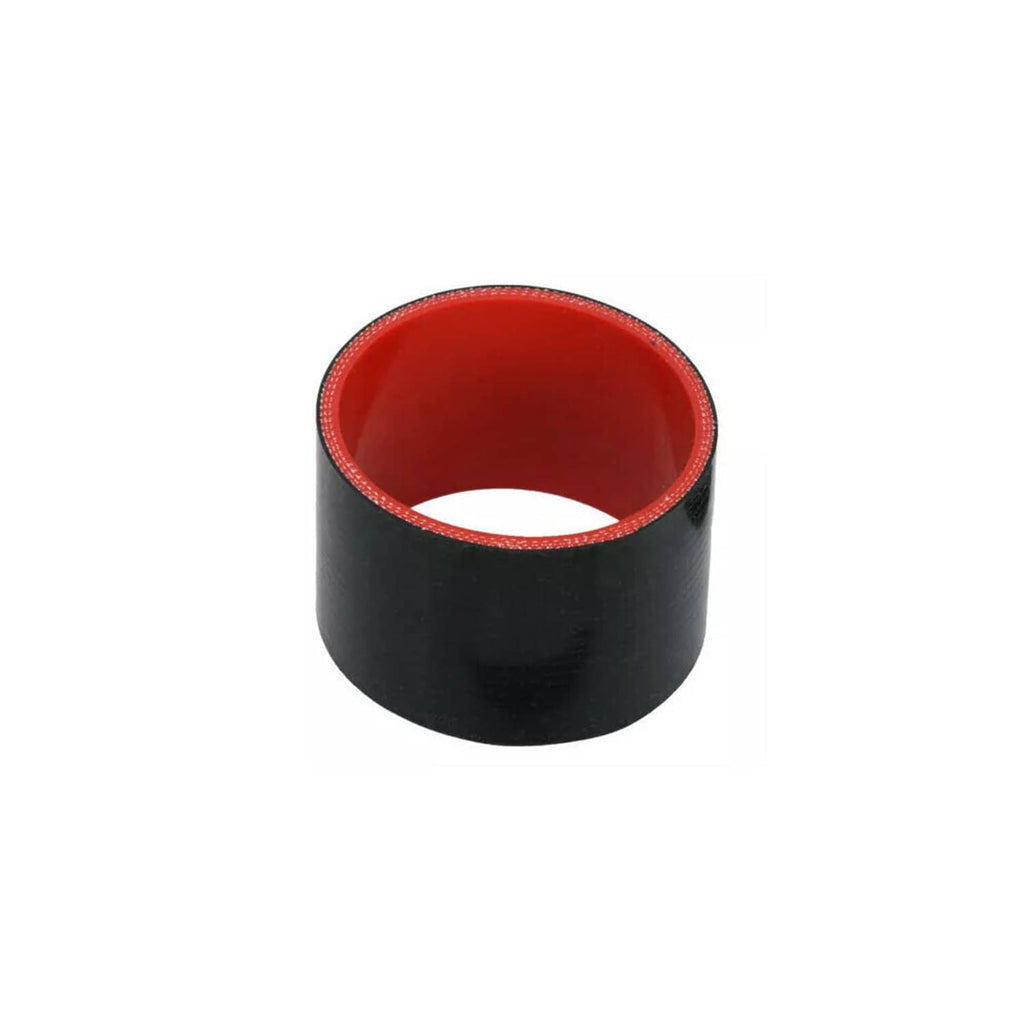 Black intake reducer hose with red inner lining, cold air intake kit component