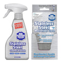 Stainless steel cleaner spray bottle and Stainless Steel microfiber cloth package
