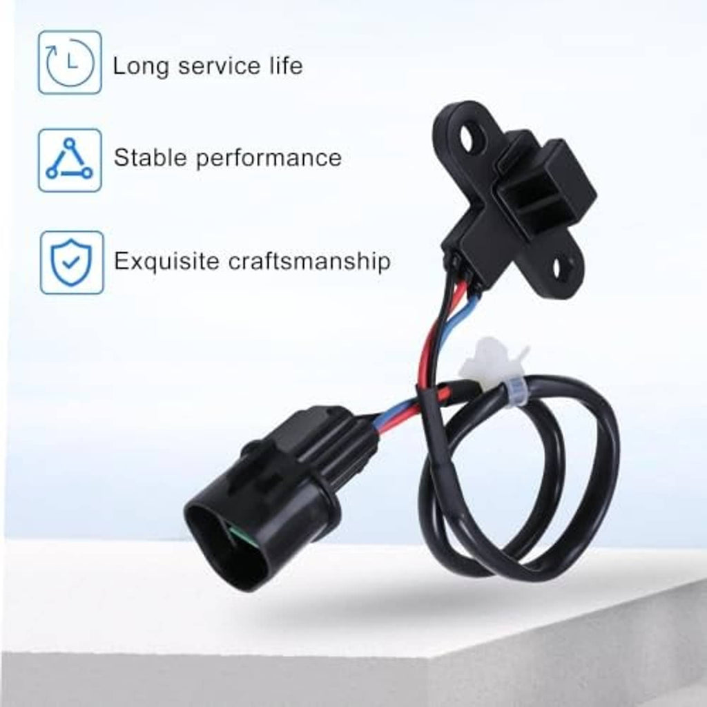 Crankshaft position sensor assembly with mounting bracket and multi-wire connector