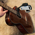 Guitar gooseneck phone holder clamp with removable suction gripping guitar headstock area