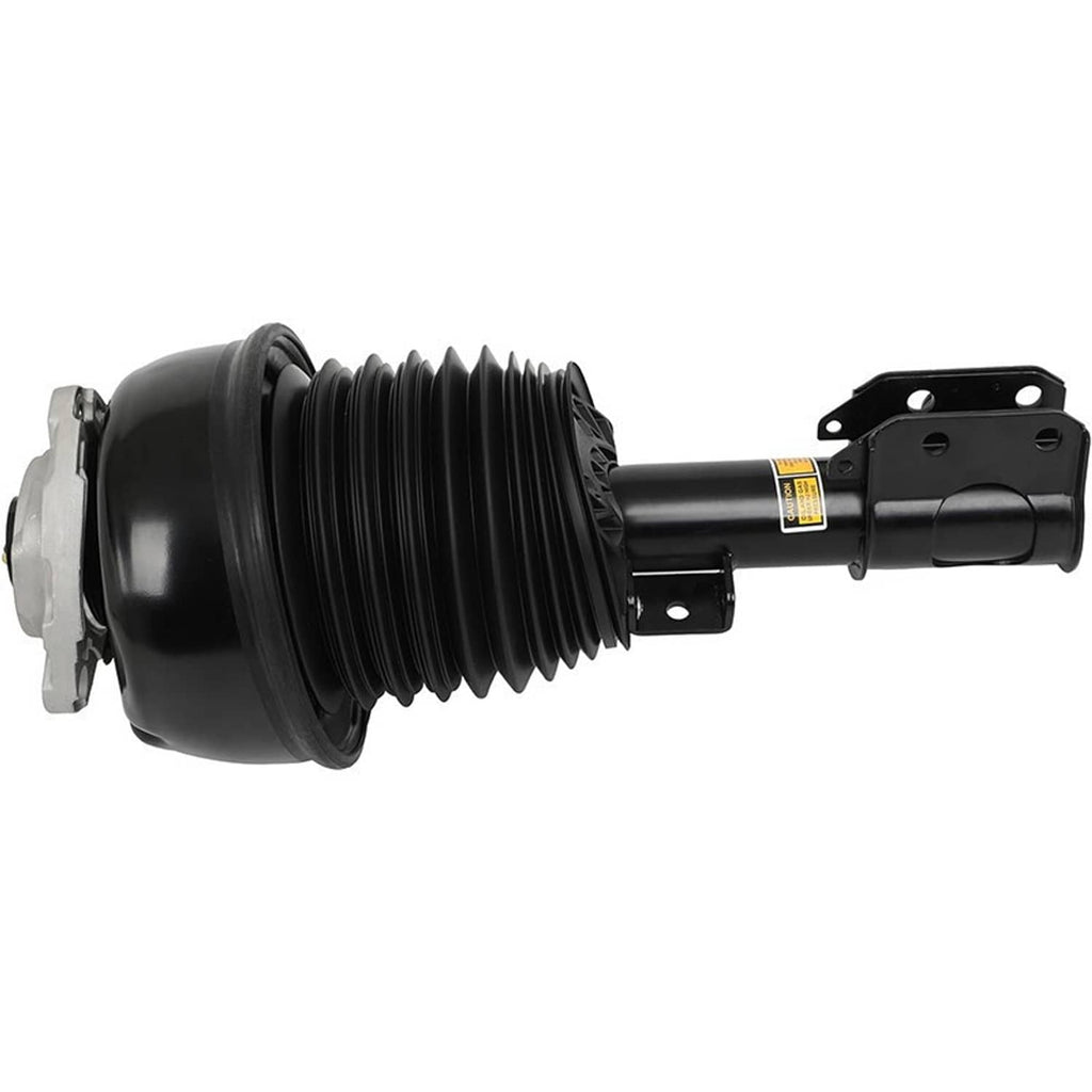Front air suspension strut assembly with black bellows and extended shock body