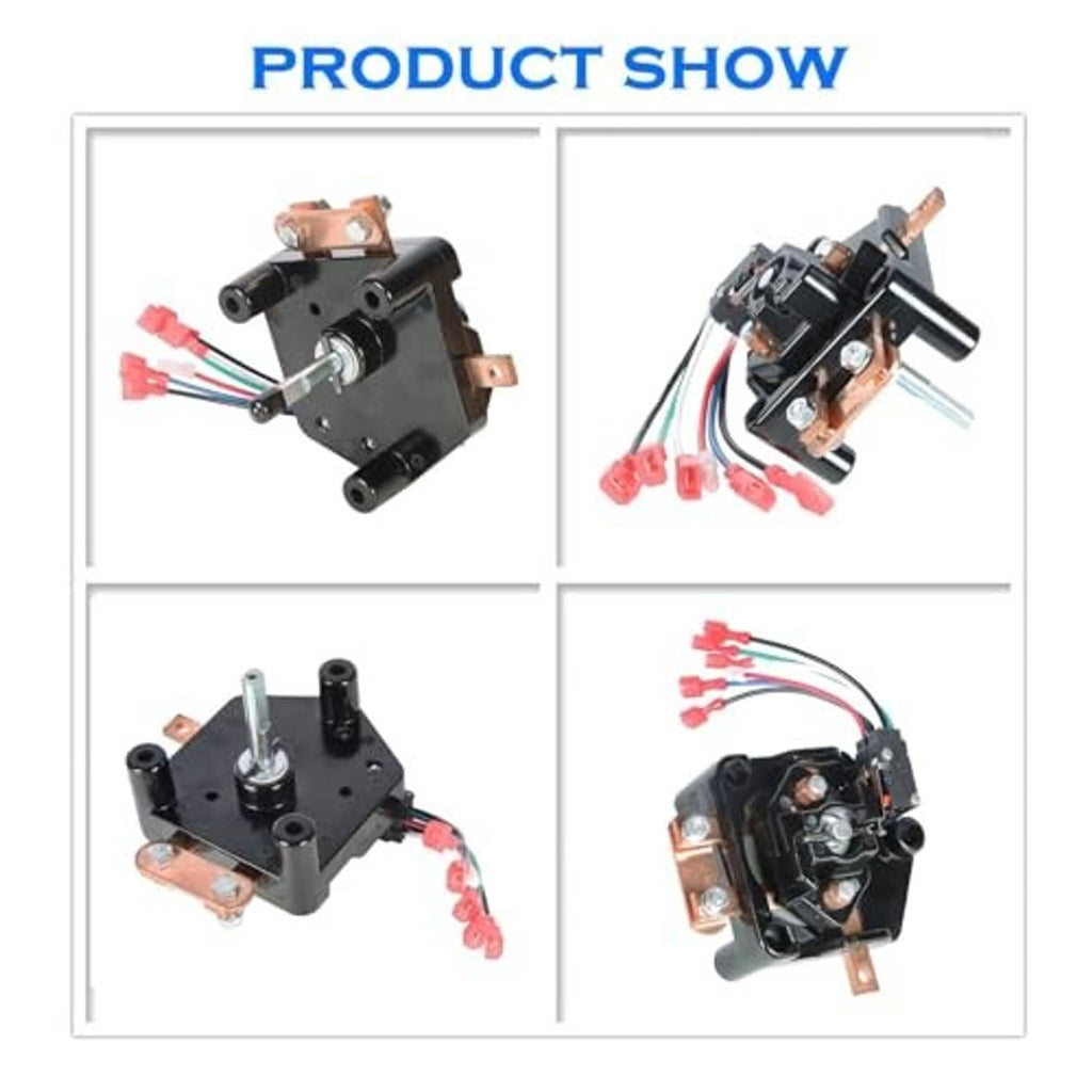Forward/reverse golf cart switch assembly set with wiring harness and mounting plates