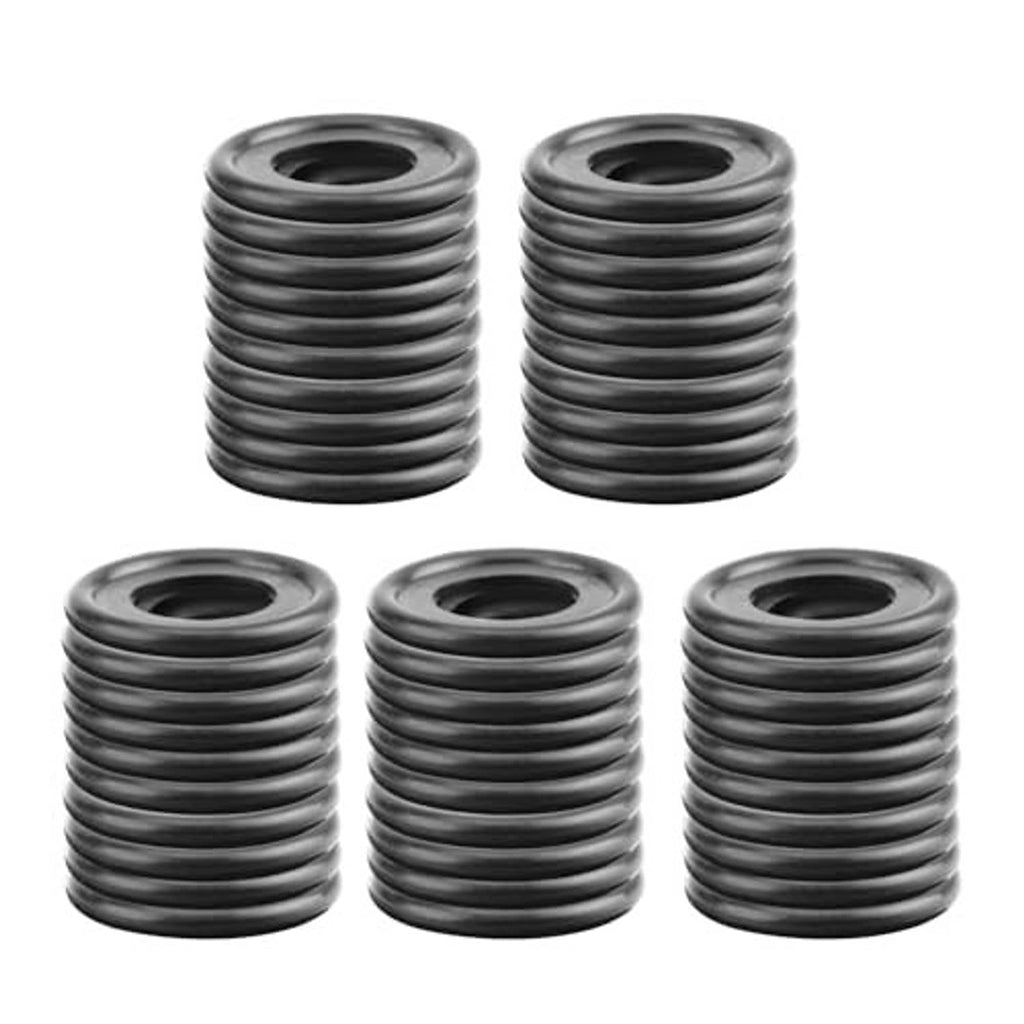 Set of M12 rubber oil drain plug crush washers, stacked rings (50 pcs)