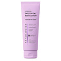 Lavender medium-to-dark body lotion tube with purple cap and front label
