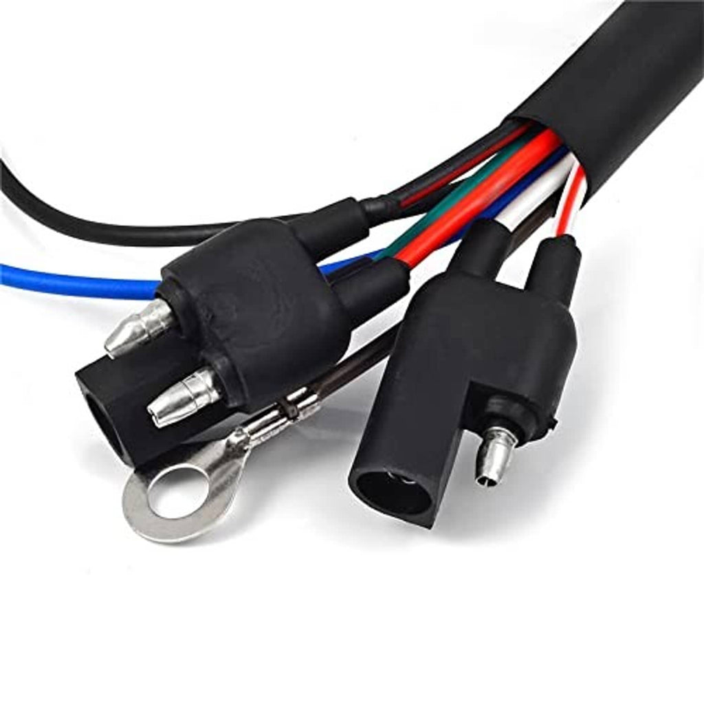 Ignition coil wiring connectors with insulated black housings and multi-wire leads