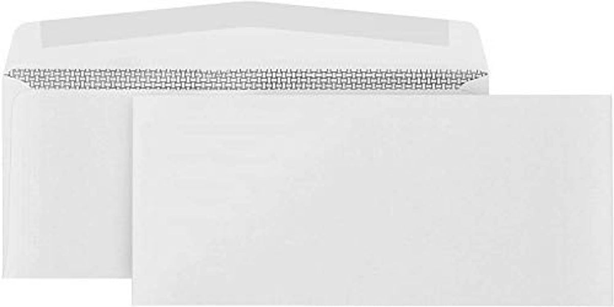 Security envelope No. 10 with gummed flap and tamper-evident edge seal