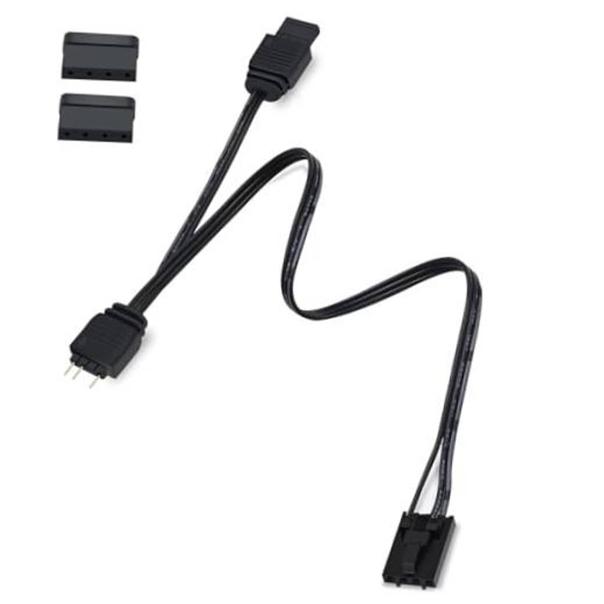 4-pin ARGB adapter cable with standard 3-pin connector, black leads