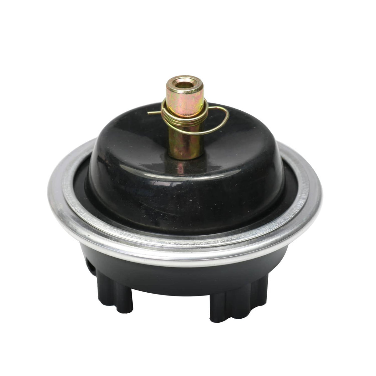 4WD vacuum actuator pod with black dome and threaded metal vacuum port