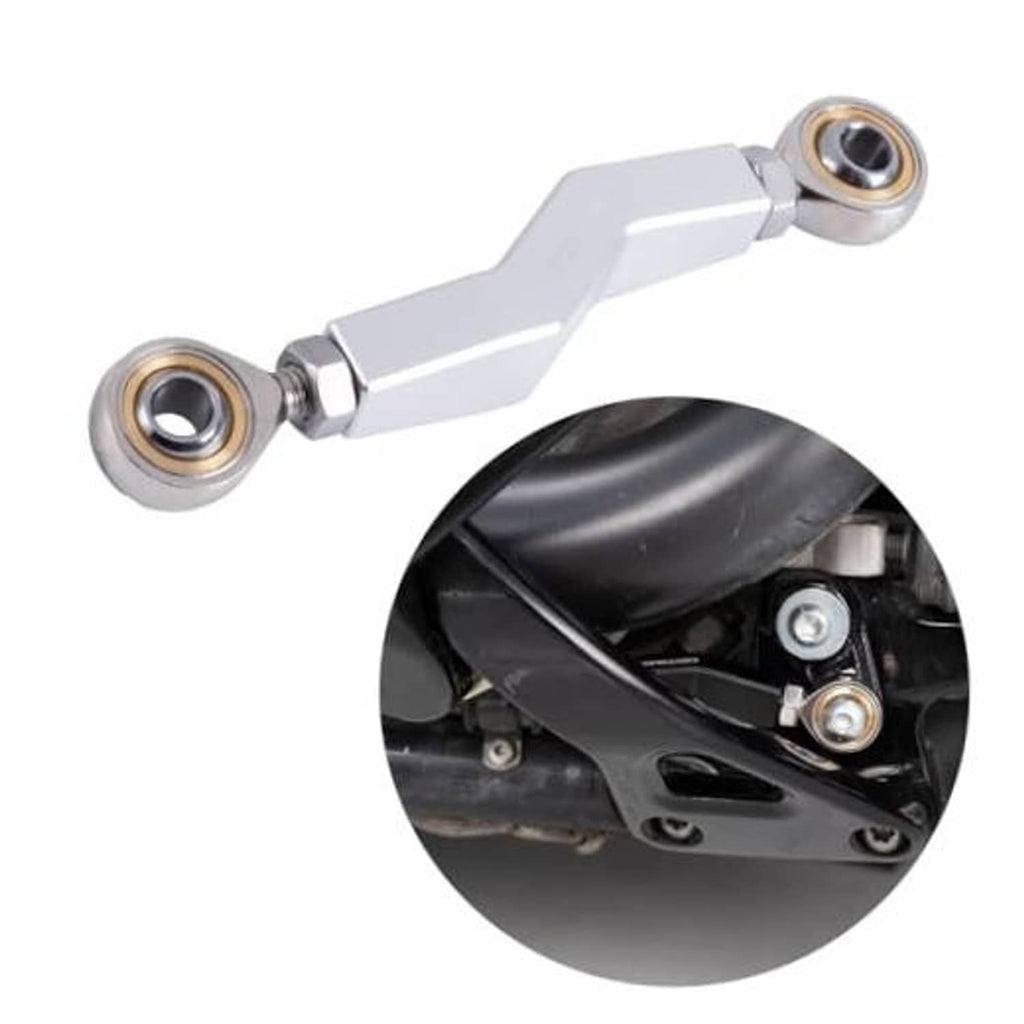 Silver brake shift linkage lever with end bearings and connecting rod joint