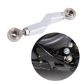 Silver brake shift linkage lever with end bearings and connecting rod joint