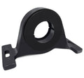 Black center bearing support bracket with circular rubber bushing and side mounting tabs