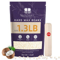 BLITZWAX hard wax beans pack with cream wax beads and wooden spatulas
