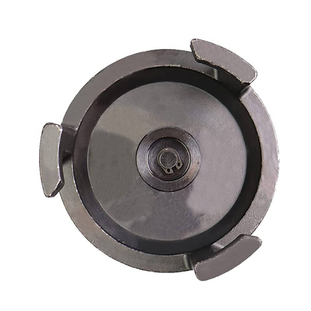 Harmonic balancer puller with circular plate and inner drive hole, black finish