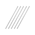 2.5mm x 150mm stainless steel solid round rods, silver, set of 5