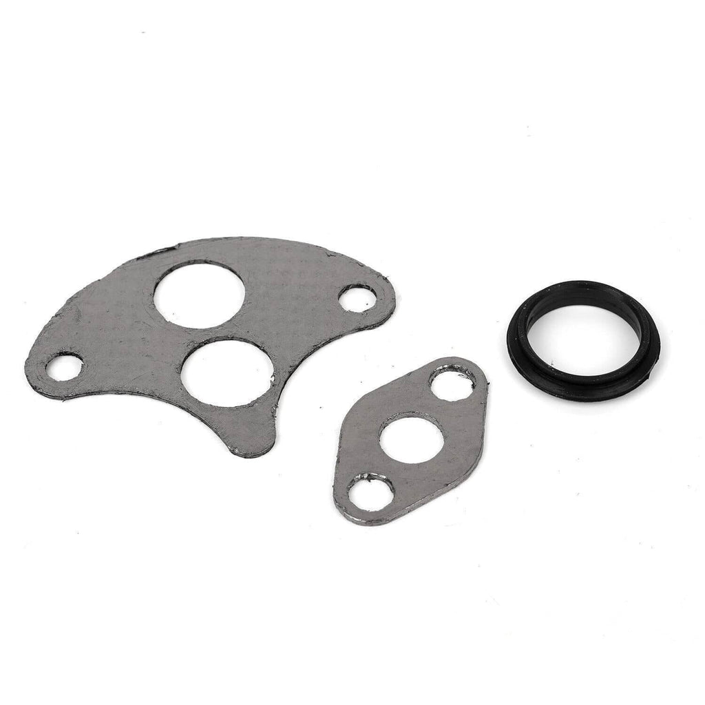 Metal gasket plates and black O-ring seals for intake manifold gasket set