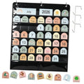 Black 45-pocket calendar chart with July 2026 month header and day/date number pockets