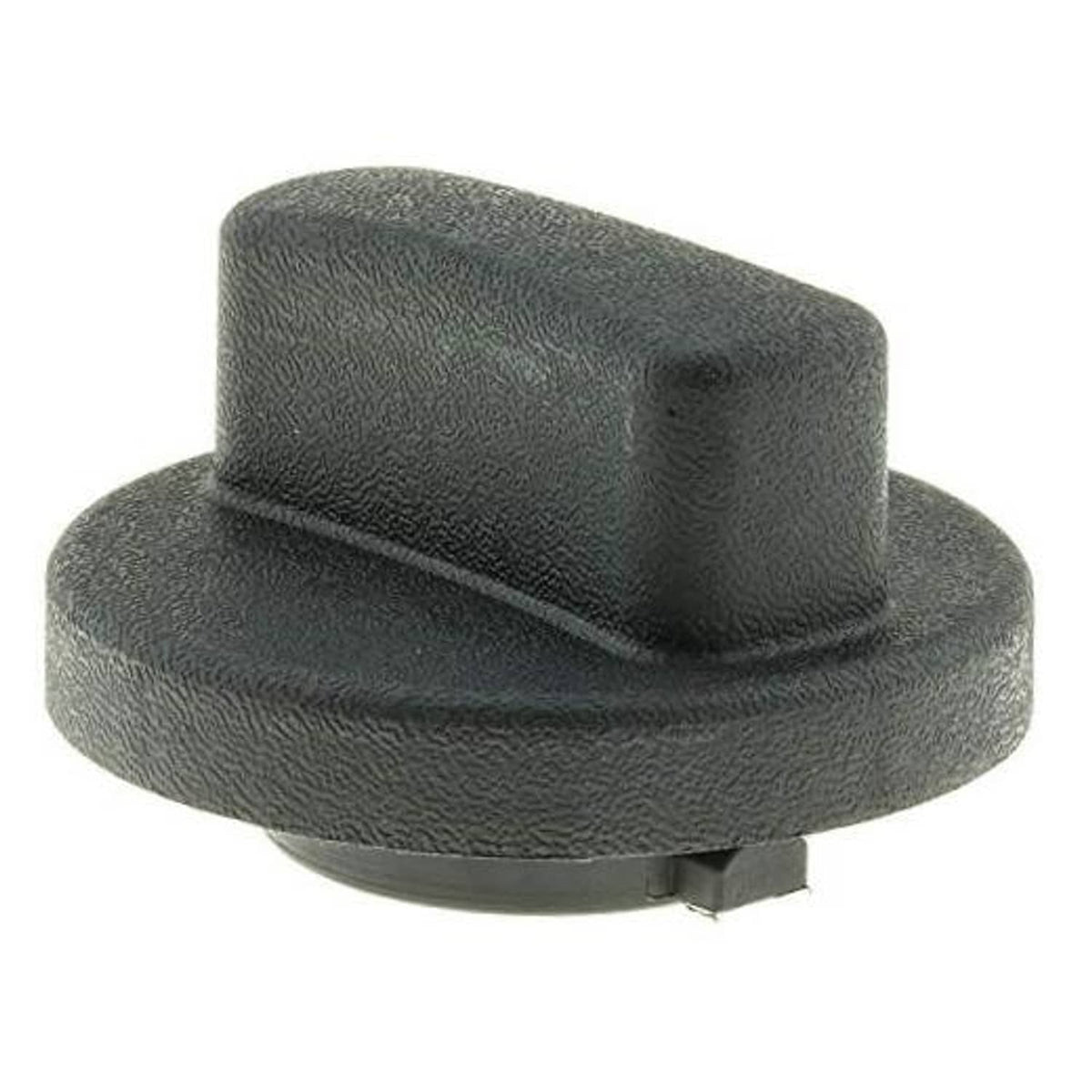 Dark textured fuel tank cap with raised top and small side clip