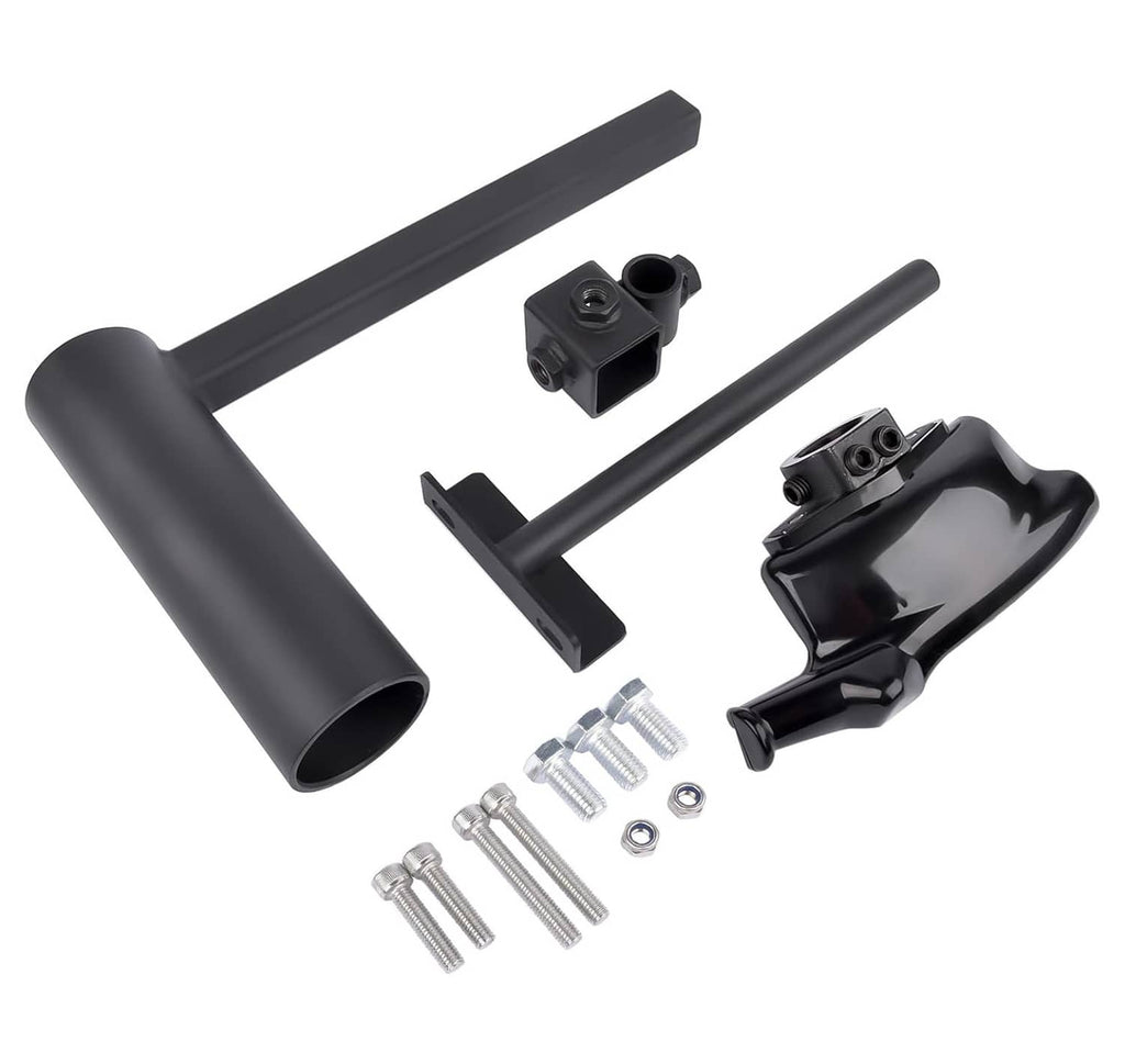 Tire changer duck head modification kit parts: black support arms and duck head