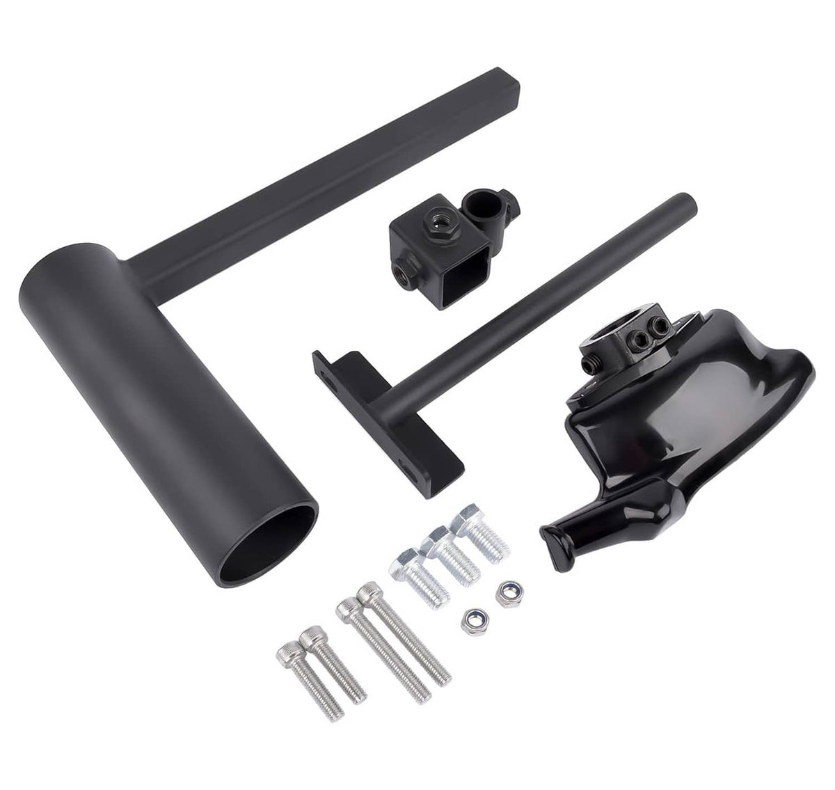 Tire changer duck head modification kit parts: black support arms and duck head