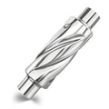 2.5-inch universal performance muffler exhaust tip with polished stainless steel body