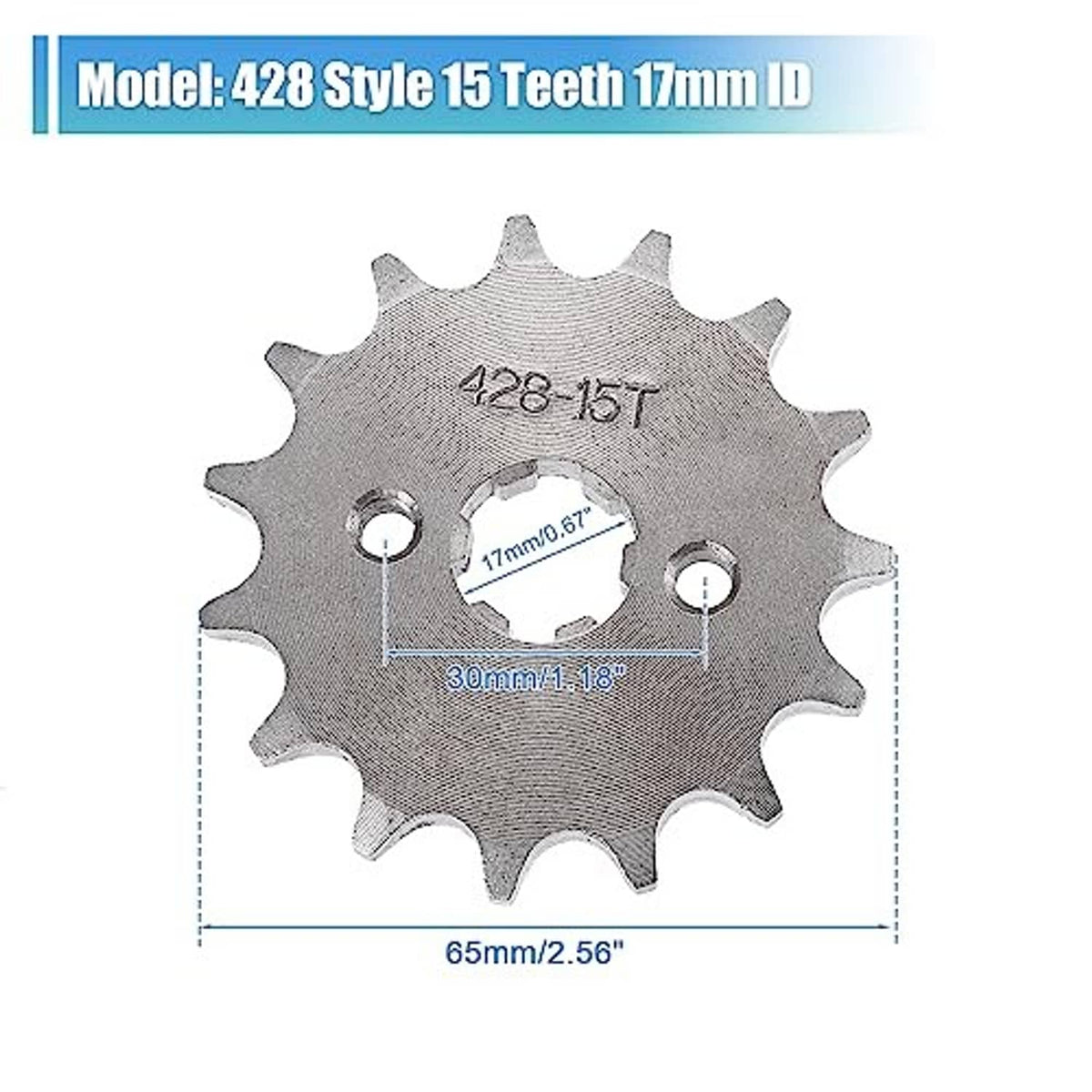 Motorcycle sprocket with toothed outer edge and central mounting opening
