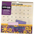 2027 note nook pocket calendar with dual pockets and sunflower “Sunshine Makes Me Happy”