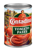 Contadina Tomato Paste 6 oz can with Roma-style tomatoes label